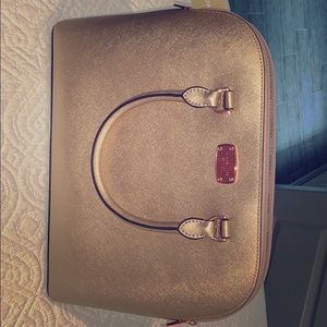 Michael Kors LG Dome Satchel Learher Rose Gold